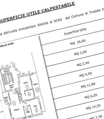 Vedi Esempio con Calcolo Superficie Utile Calpestabile