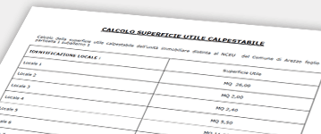 Esempio Planimetria Catastale con Calcolo Superficie