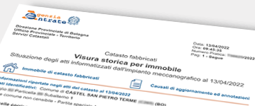 Esempio Verifica Catastale storica su immobile