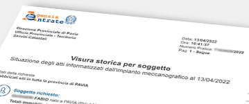 Esempio verifica Catastale storica su immobile