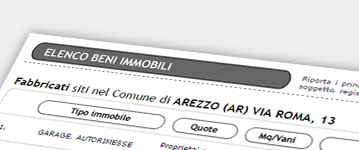 Vedi Informazioni immobiliari Visura Ipocatastale on-line